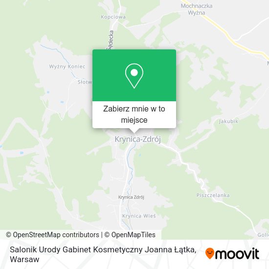 Mapa Salonik Urody Gabinet Kosmetyczny Joanna Łątka