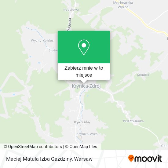 Mapa Maciej Matula Izba Gazdziny