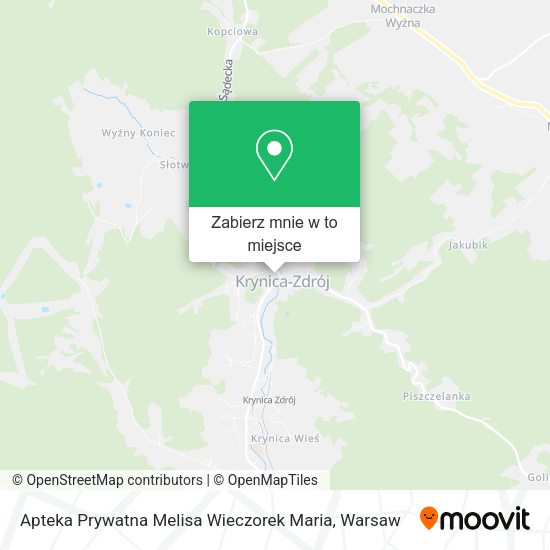 Mapa Apteka Prywatna Melisa Wieczorek Maria