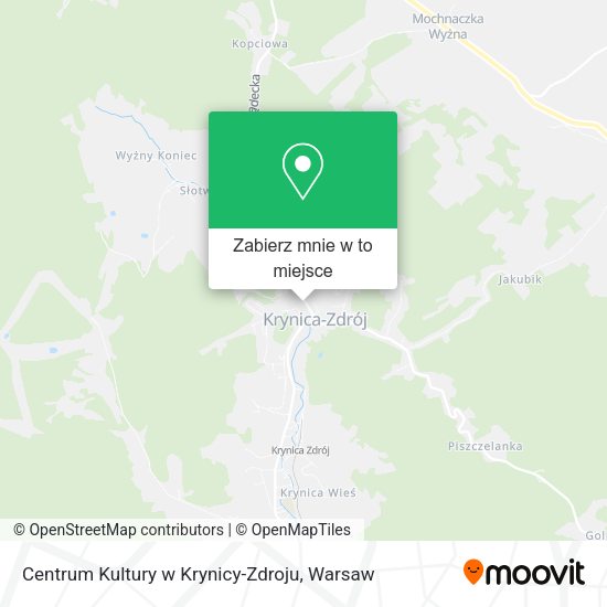 Mapa Centrum Kultury w Krynicy-Zdroju