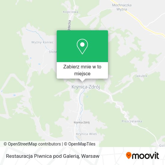 Mapa Restauracja Piwnica pod Galerią