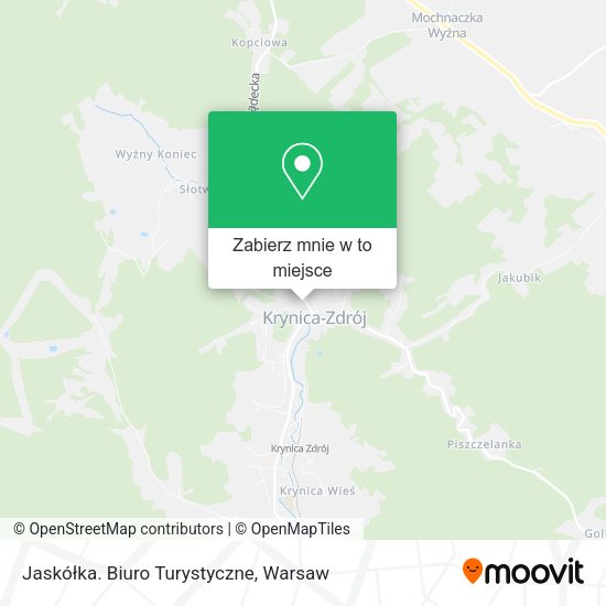 Mapa Jaskółka. Biuro Turystyczne