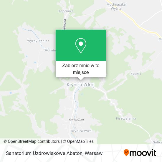 Mapa Sanatorium Uzdrowiskowe Abaton