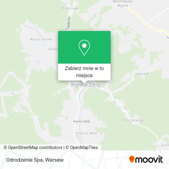 Mapa Odrodzenie Spa