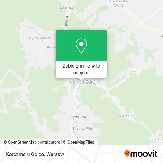 Mapa Karczma u Golca