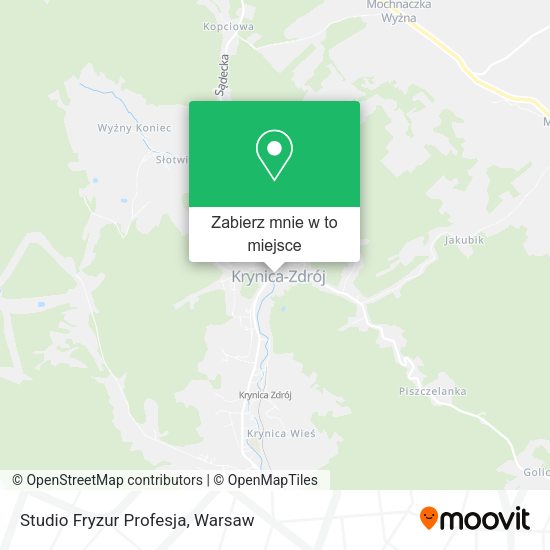 Mapa Studio Fryzur Profesja