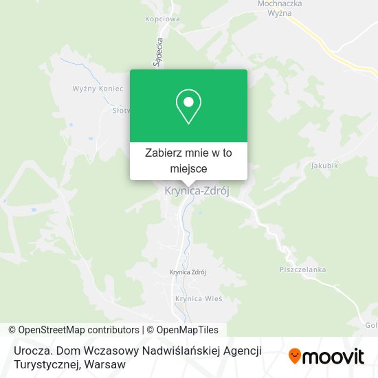 Mapa Urocza. Dom Wczasowy Nadwiślańskiej Agencji Turystycznej