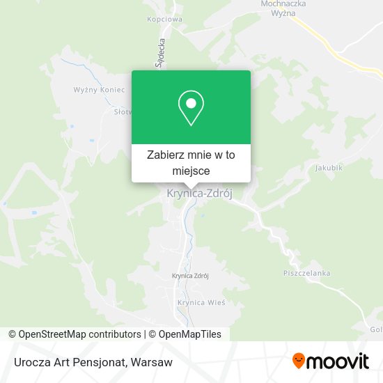 Mapa Urocza Art Pensjonat