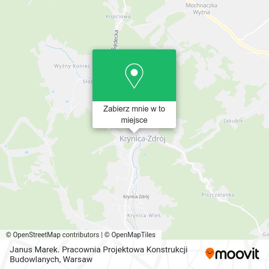 Mapa Janus Marek. Pracownia Projektowa Konstrukcji Budowlanych