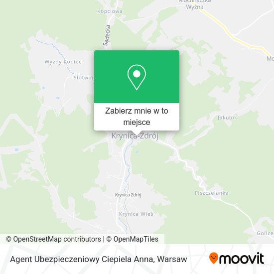 Mapa Agent Ubezpieczeniowy Ciepiela Anna