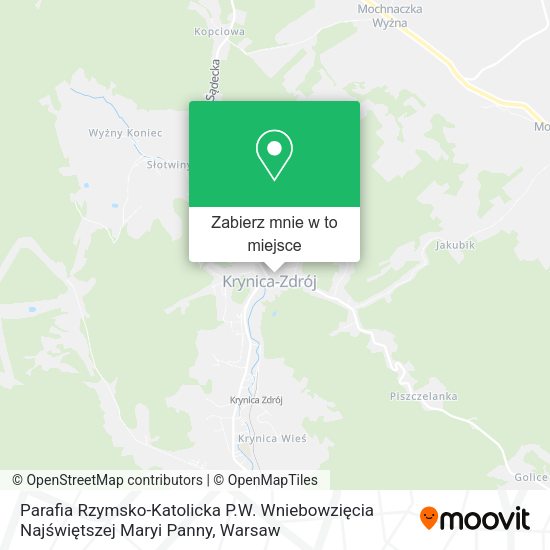 Mapa Parafia Rzymsko-Katolicka P.W. Wniebowzięcia Najświętszej Maryi Panny