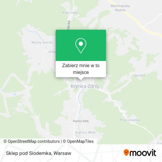 Mapa Sklep pod Siodemka