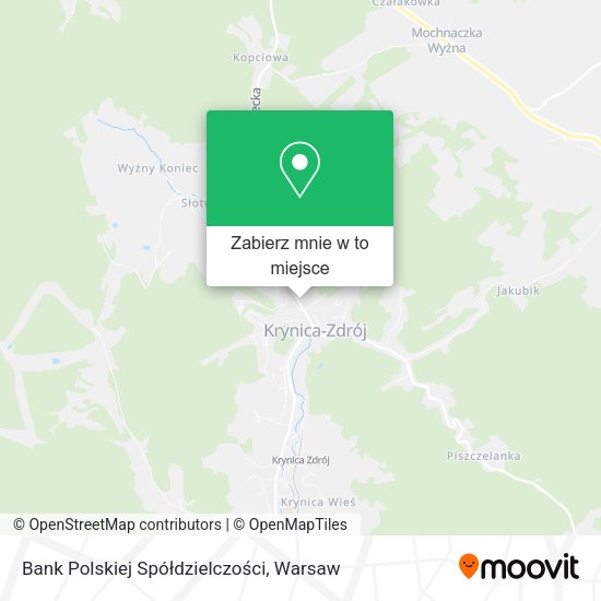 Mapa Bank Polskiej Spółdzielczości