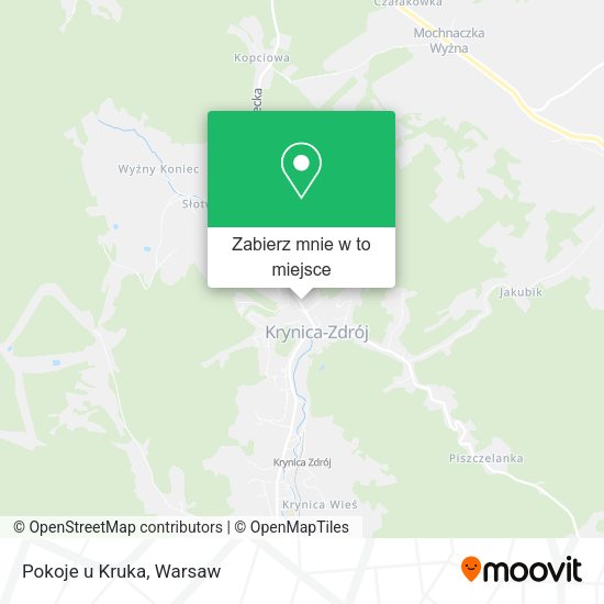 Mapa Pokoje u Kruka