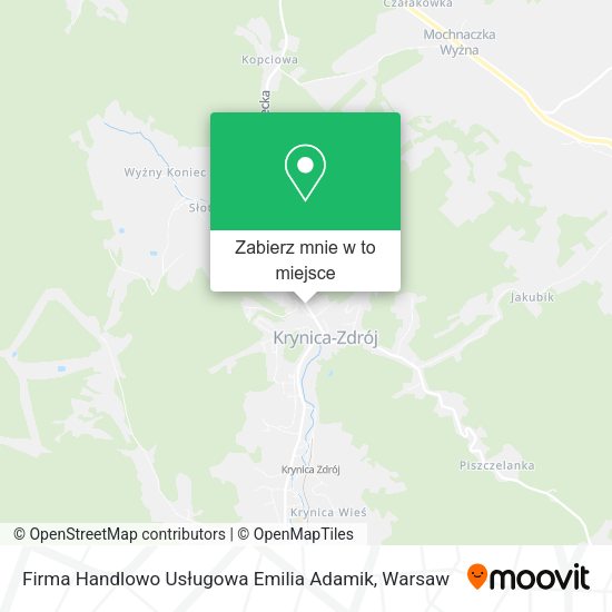 Mapa Firma Handlowo Usługowa Emilia Adamik