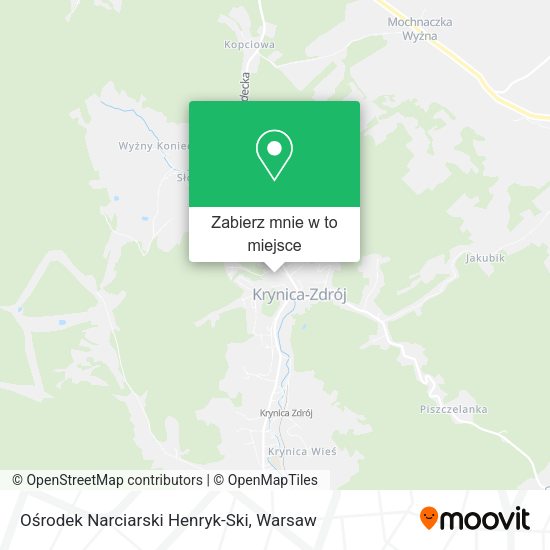 Mapa Ośrodek Narciarski Henryk-Ski