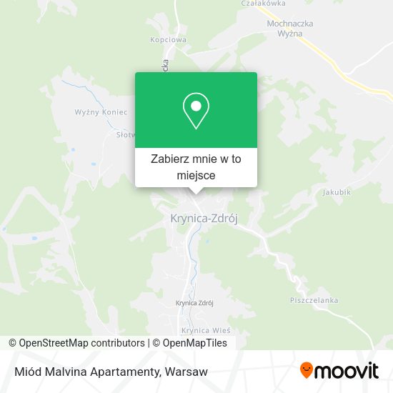 Mapa Miód Malvina Apartamenty