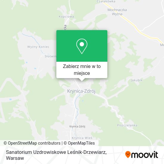 Mapa Sanatorium Uzdrowiskowe Leśnik-Drzewiarz