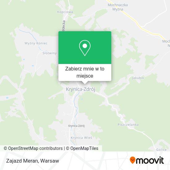 Mapa Zajazd Meran