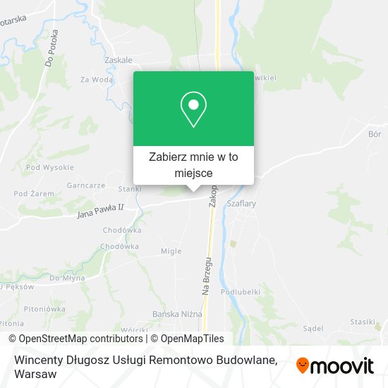 Mapa Wincenty Długosz Usługi Remontowo Budowlane