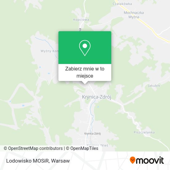 Mapa Lodowisko MOSiR