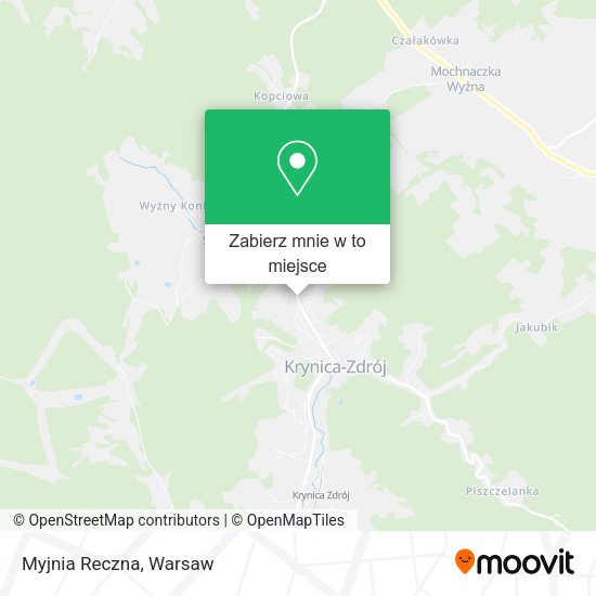 Mapa Myjnia Reczna