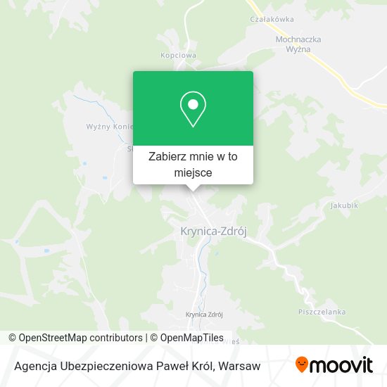 Mapa Agencja Ubezpieczeniowa Paweł Król