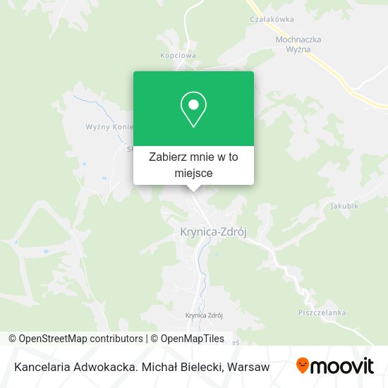 Mapa Kancelaria Adwokacka. Michał Bielecki