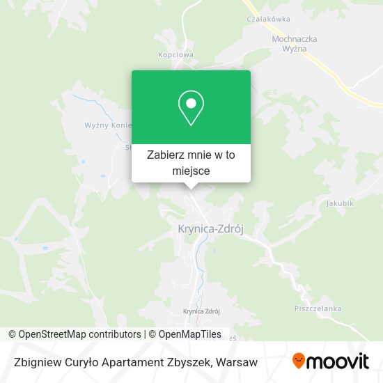 Mapa Zbigniew Curyło Apartament Zbyszek