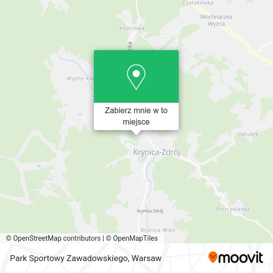 Mapa Park Sportowy Zawadowskiego