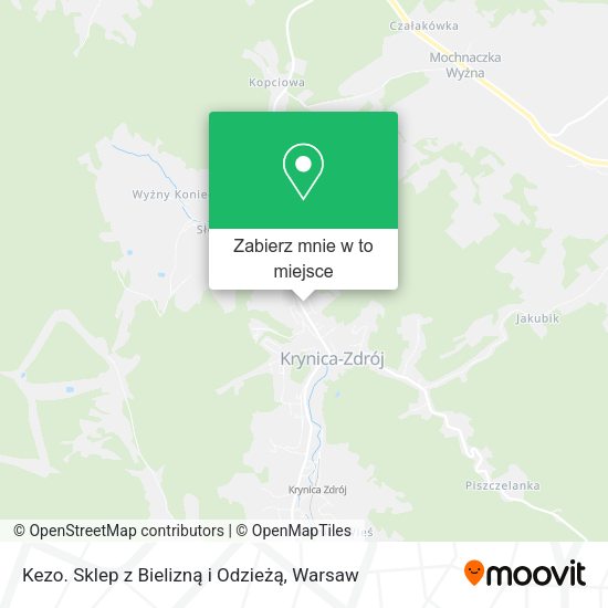 Mapa Kezo. Sklep z Bielizną i Odzieżą