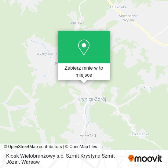 Mapa Kiosk Wielobranżowy s.c. Szmit Krystyna Szmit Józef