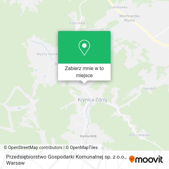 Mapa Przedsiębiorstwo Gospodarki Komunalnej sp. z o.o.