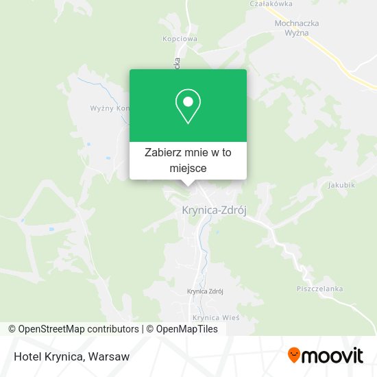 Mapa Hotel Krynica