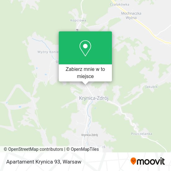 Mapa Apartament Krynica 93