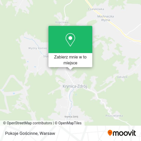 Mapa Pokoje Gościnne