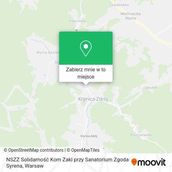 Mapa NSZZ Solidarność Kom Zakl przy Sanatorium Zgoda Syrena