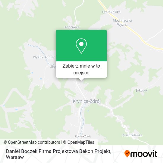 Mapa Daniel Boczek Firma Projektowa Bekon Projekt