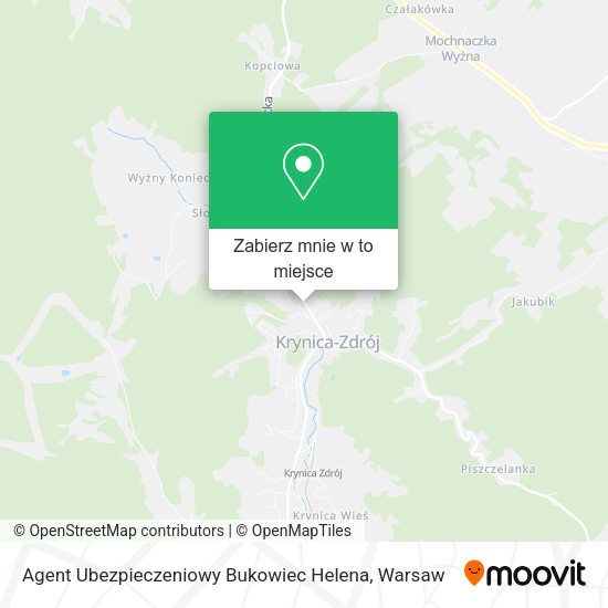 Mapa Agent Ubezpieczeniowy Bukowiec Helena