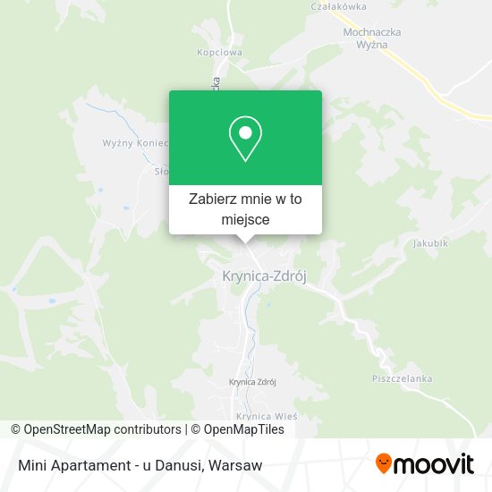 Mapa Mini Apartament - u Danusi