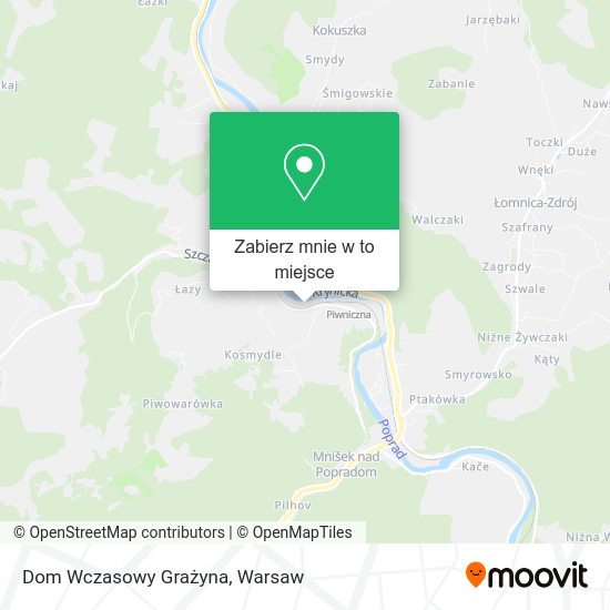 Mapa Dom Wczasowy Grażyna