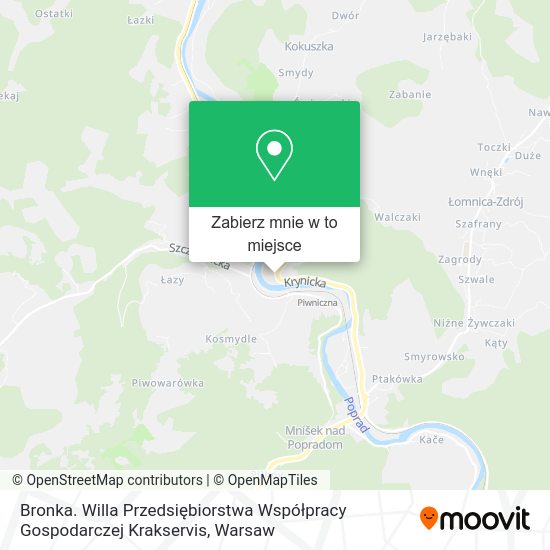 Mapa Bronka. Willa Przedsiębiorstwa Współpracy Gospodarczej Krakservis