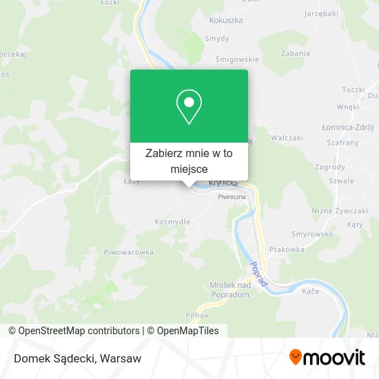 Mapa Domek Sądecki