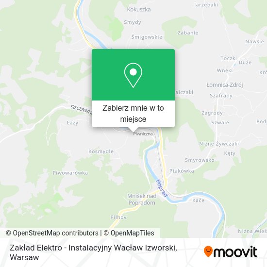 Mapa Zakład Elektro - Instalacyjny Wacław Izworski