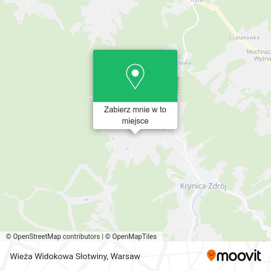 Mapa Wieża Widokowa Słotwiny