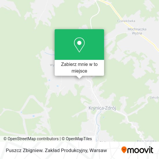 Mapa Puszcz Zbigniew. Zakład Produkcyjny