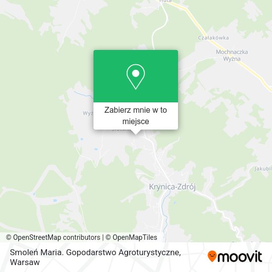 Mapa Smoleń Maria. Gopodarstwo Agroturystyczne