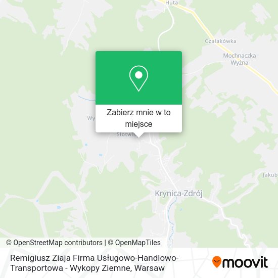 Mapa Remigiusz Ziaja Firma Usługowo-Handlowo-Transportowa - Wykopy Ziemne