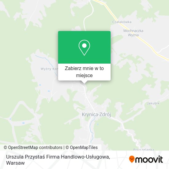 Mapa Urszula Przystaś Firma Handlowo-Usługowa