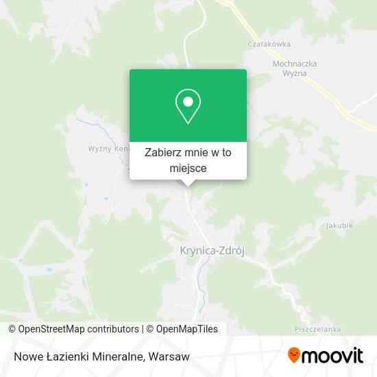 Mapa Nowe Łazienki Mineralne